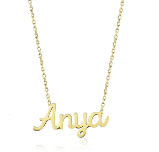 Custom Script Name Necklace